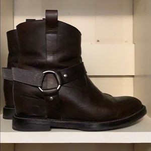 Brunello Cucinelli brown leather boots Sz.40